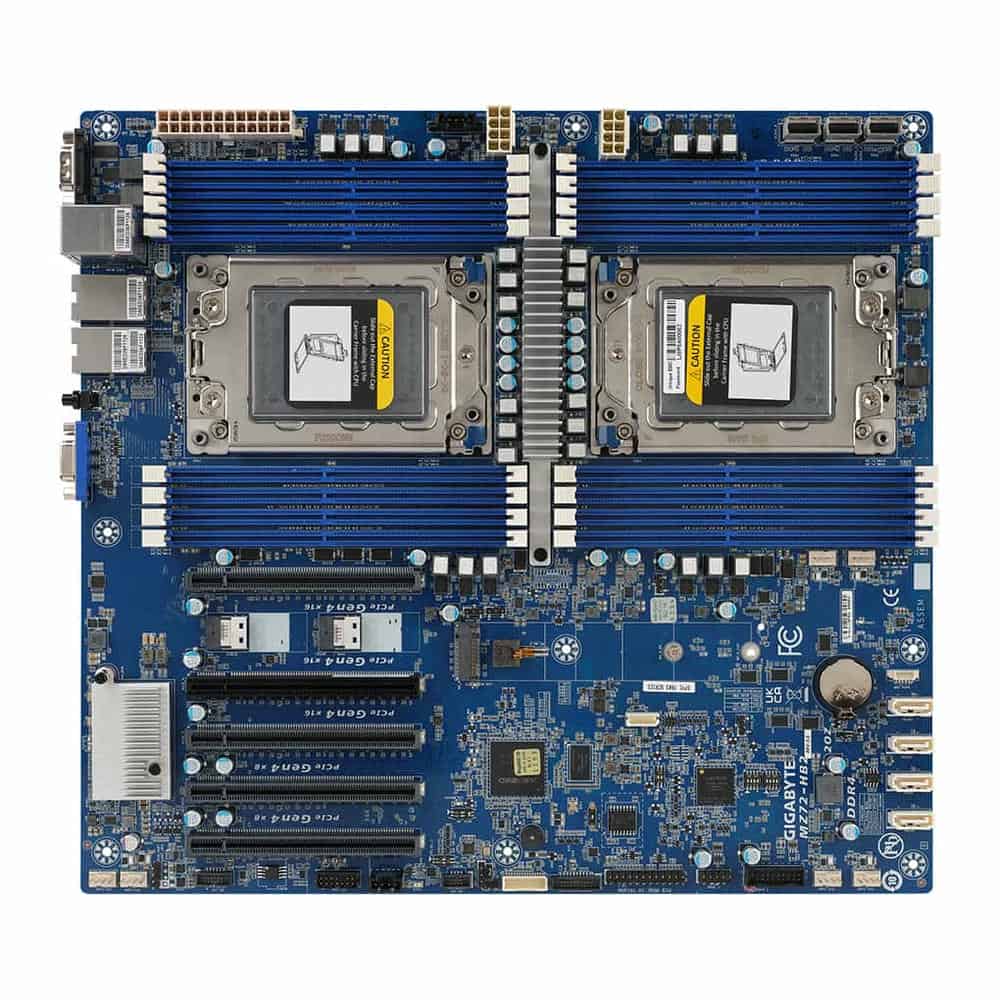 (image for) Gigabyte AMD MZ72-HB2 E-ATX Dual Socket EPYC 7003 Open Box Motherboard